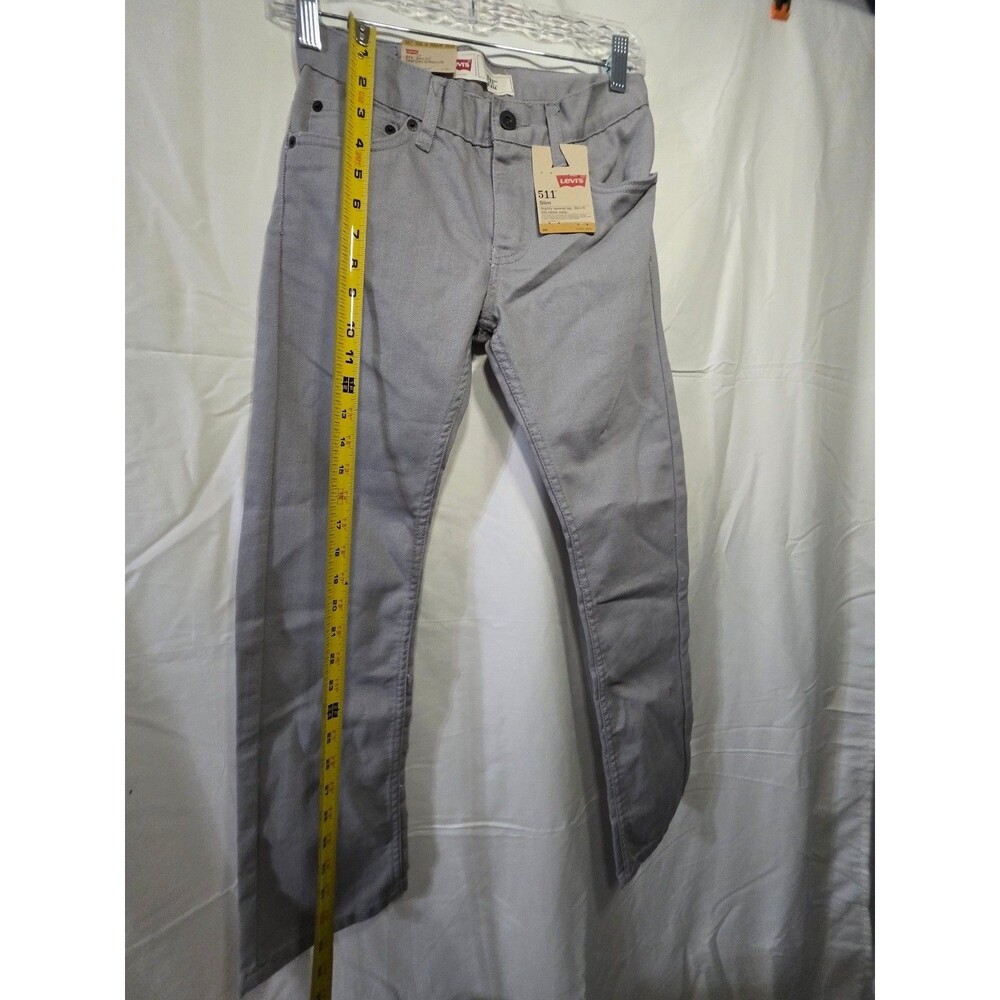 Levi's 511 Slim Tapered Jeans Boys 12 Regular 26x26 Steel Gray New w/Tags - Picture 2 of 5